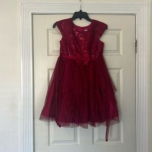 Jona Michelle holiday dress. Burgundy size 10